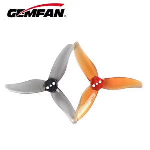 4 paires d'hélices pc à 3 pales gemfan hurricane 2520 2,5 x 2 x 3 pour drone fpv freestyle 2,5 pouces 1106 1404 (8cw + 8ccw)